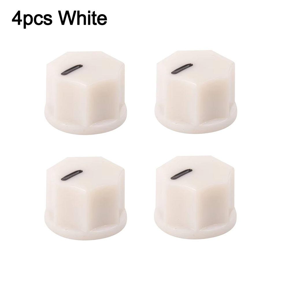 4Pcs ABS Plastic Guitar Effect Pedal Knob Potentiometer Knob for DJ Mixer Radio Subwoofer