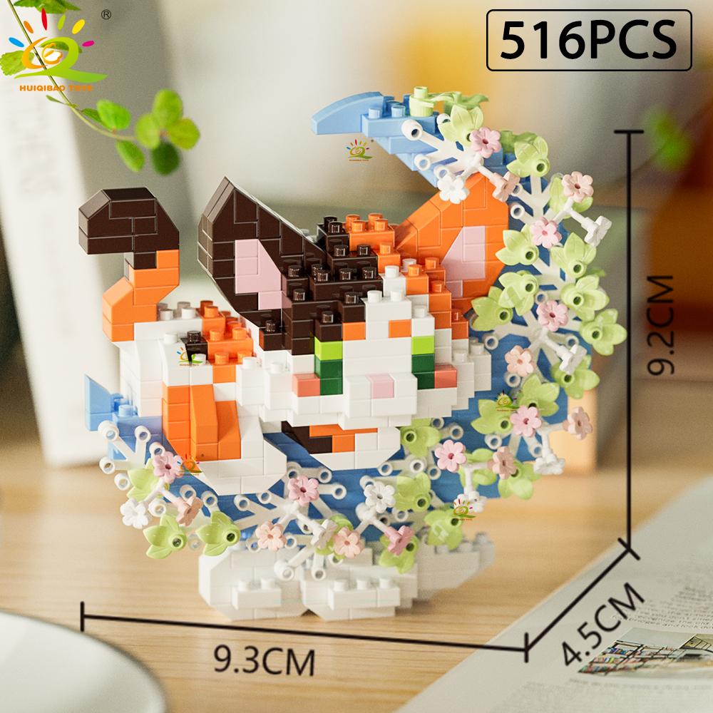 MOC Цветок Животное Микро Строительный Блок Мини 3D Алмазная Модель Кирпич DIY Строительная Игрушка для Детей Украшение Стола