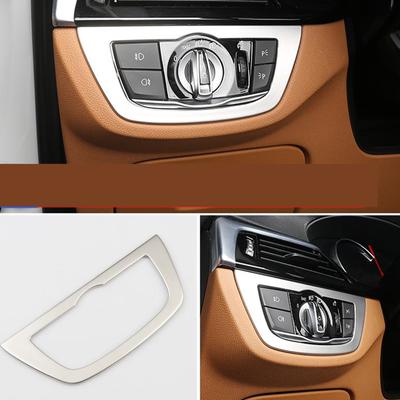 Для BMW X3 G01 X4 G02 2018-контроллер освещения, декоративная панель, рамка переключателя фар, аксессуары для салона BMW, хром