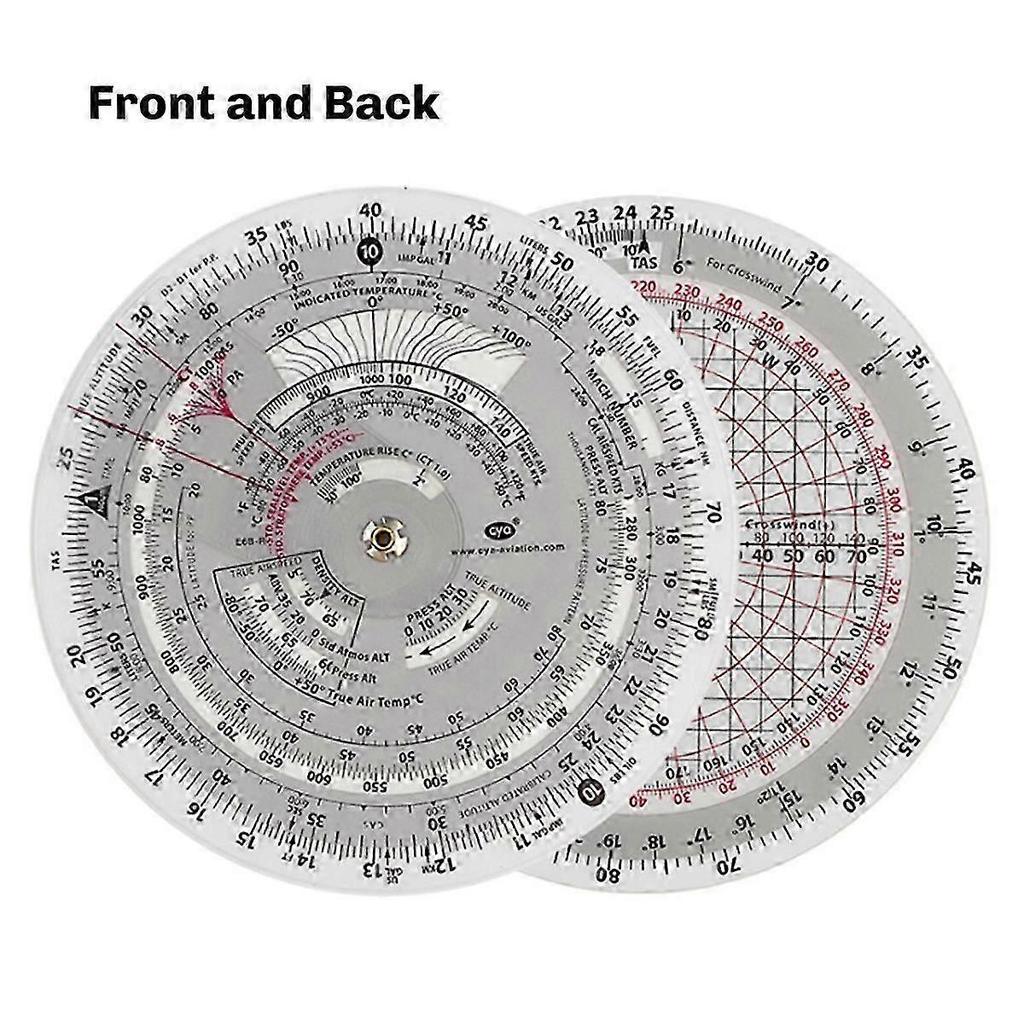 Flight Ruler - Aviation Plotter Slide Rule for Flight Training Navigation