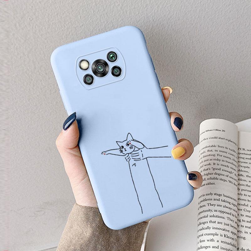 Чехол для Poco X3 Pro Pocox3 X 3 NFC Милое Сердечко Цветок Задняя Крышка Мягкий Силикон Матовый Защитный Funda Для Xiaomi Poco X3 Pro Сумка