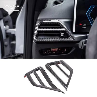 Для BMW 3 4 Серии G20 M3 M4 G80 G82 M440i 2026+ Накладка на боковой воздухозаборник AC, рамка центральной панели, аксессуары для вентиляционных отверстий, настоящий карбон