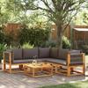 VidaXL 6-Piece Garden Sofa Set with Cushions In Acacia Wood and Rope 3278828