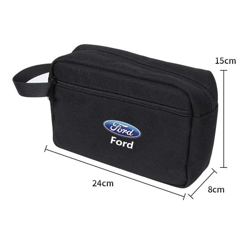 Car Key Storage Bag Portable Handbag Auto Key Organizer Pouch For Ford ST Line Focus Mustang Fiesta Puma Ranger Kuga MK7 MAX BW9