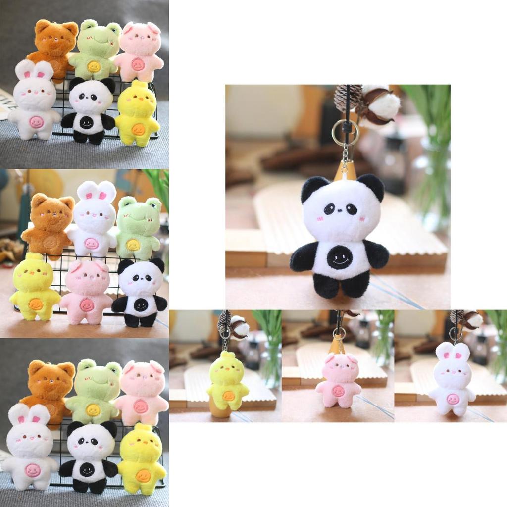 Super Soft Mini Animal Plush Keychain Pp Cotton Filled Cute Bag Decoration