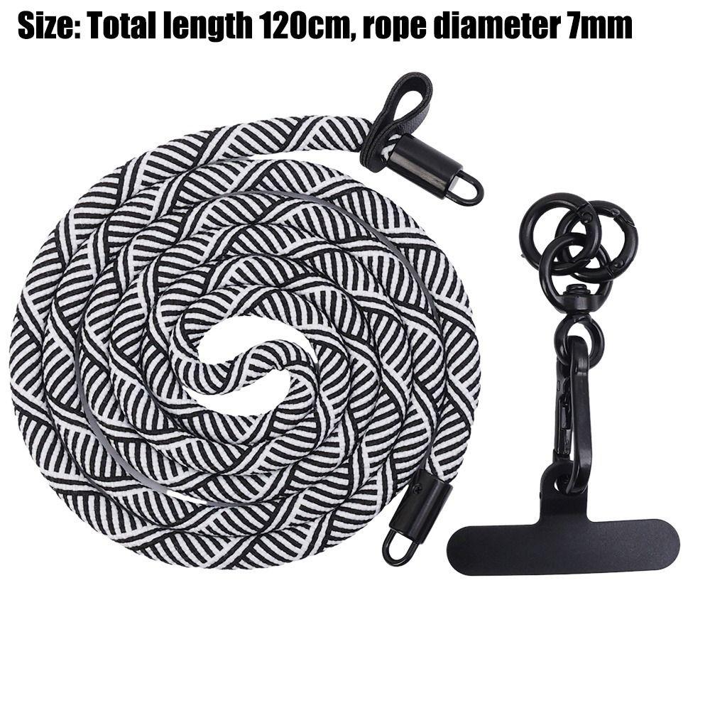 1 шт. 120 см длинный ремешок для телефона через плечо с вращающейся застежкой на шее шнурок-цепочка для мобильного телефона