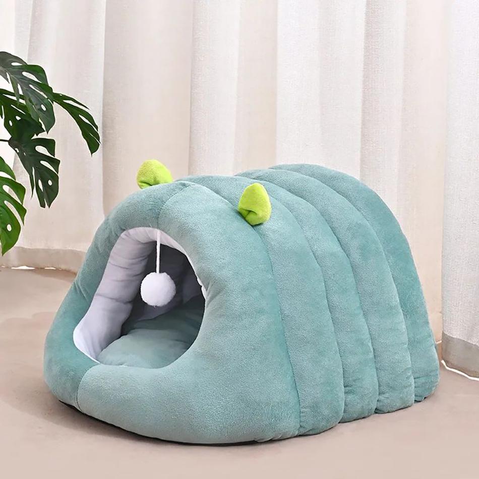 Durable Winter Multiple Colors Detachable Cat House Semi-Enclosed Four-Season Universal Pet Nest Small Pet Shelter Washable Pet Supplies