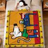 cartoon soft warm plush art vintage blanket funny dorm sofa living room M-Maisy pet hogar bedroom gift cute color home Flannel