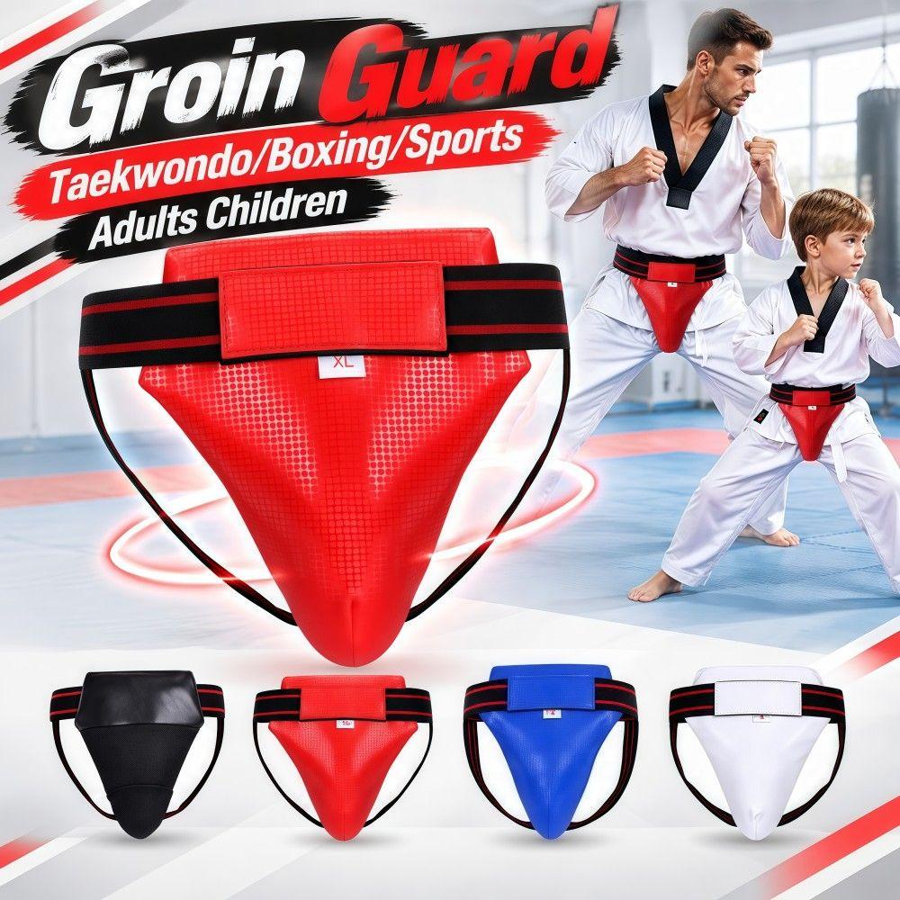 Breathable Taekwondo Groin Guard Shockproof Boxing Groin Pad Adults Children