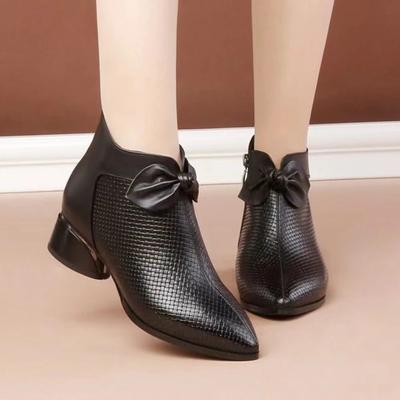 Модные женские туфли-лодочки Женские модные туфли с острым носком на массивном каблуке Женские платья Офисная обувь Ботильоны Свадебная обувь Невеста Zaptos Mujer