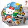 1pc Hello Kitty Automatic Opening/Closing Umbrella with Foldable Design, 8-Rib Iron Frame, Outdoor Umbrella, Ideal Gift for Fans, Travelers, Daily Use