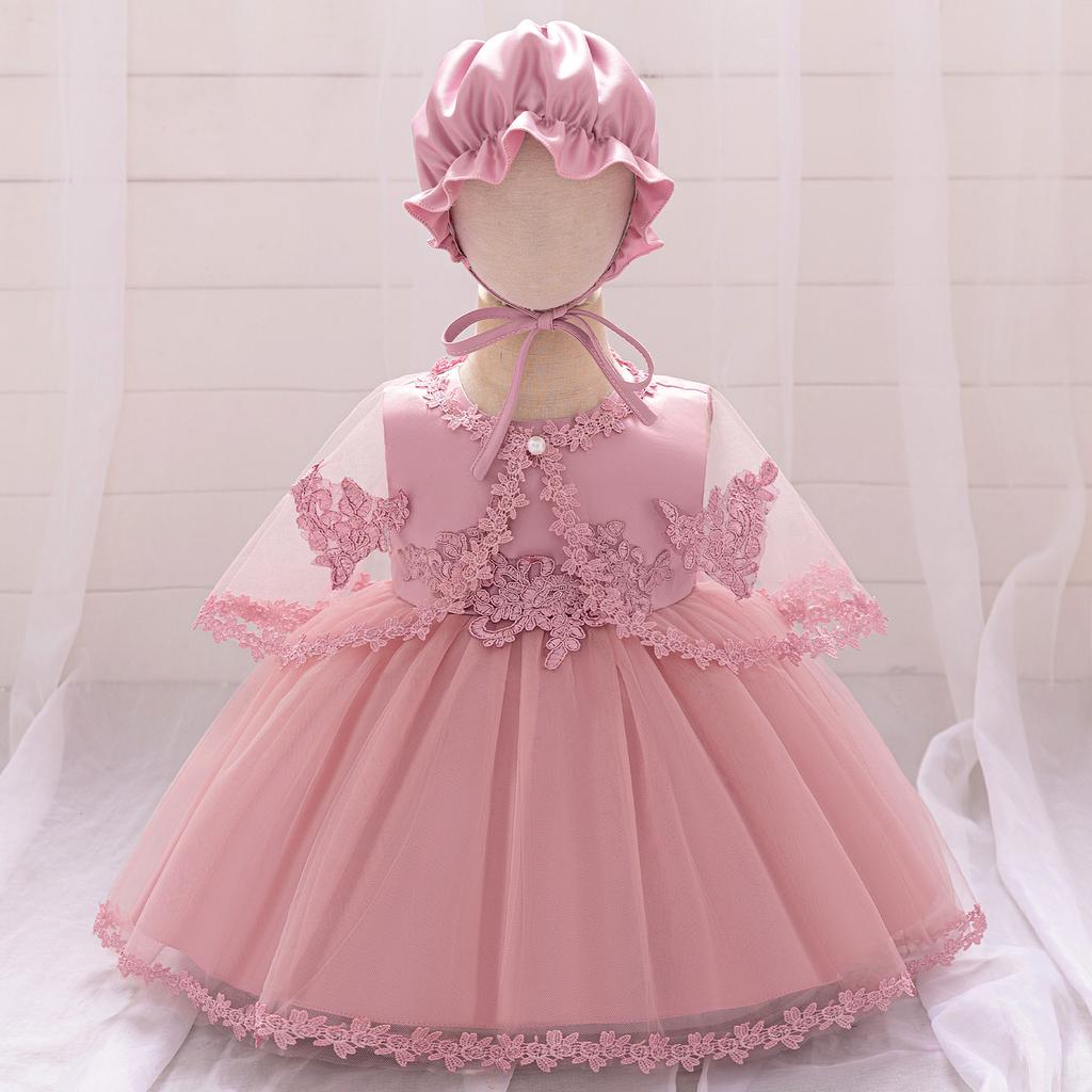 Рождественское платье для крещения новорожденного, свадебное зеленое рождественское платье для девочки, одежда для первого дня рождения, крестильное платье для малышей, одежда