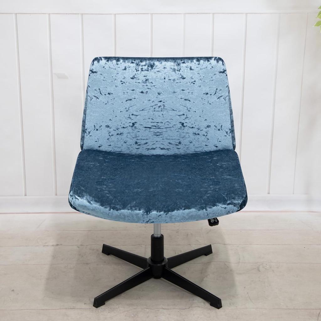 Armless Chair Slipcover Criss Cross Accent Mid Back Wide Seat Swivel Task Chair Protector Stretch Removable for Living Room Bedroom Accent Chair