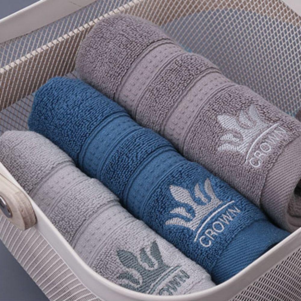 Роскошное вышитое банное полотенце с короной, утолщенное полотенце для рук, полотенце для сушки волос, спортивное полотенце, бытовое