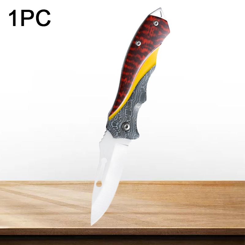 Stainless Steel Fruit Knife Folding Pocket Knife Multifunctional Portable Barbecue Knives Kitchen Cooking Meat Cleaver Cutting