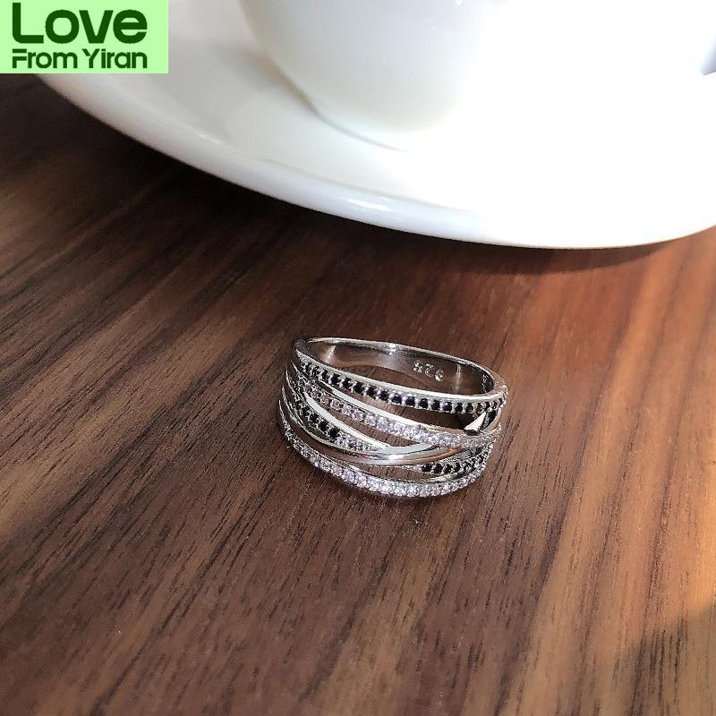 Кольцо с простым стежком и дизайном обмотки, индивидуальное кольцо с узелком в виде веревки, кольцо для влюбленных на День святого Валентина