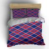 Red and blue plaid. Bedding sets Duvet cover sets Duvet covers Pillowcases(1 * Duvet Cover 2 * Pillowcases without duvet insert)