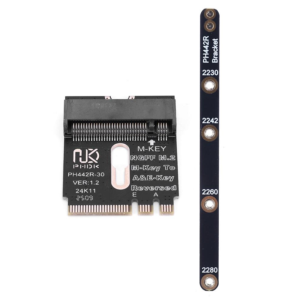 Адаптер M.2 A+E к NVME SSD Адаптер PCI-E 4.0 с кронштейном Интерфейс M2 WIFI для 2230 2242 2260 2280 NVME SSD