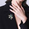 Темпераментная брошь-цветок для женщин и девочек, элегантные изысканные броши, универсальные блестящие корсажи, аксессуары для одежды, подарки