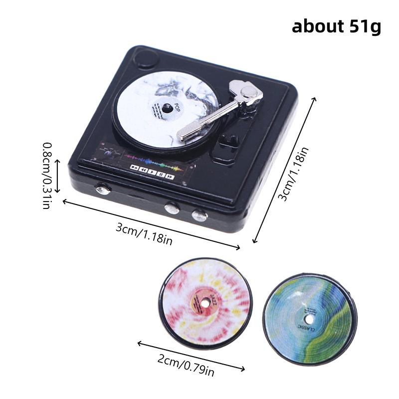 1:12 Кукольный домик Миниатюрный CD-плеер Проигрыватель дисков Домашняя модель Декор Игрушка Аксессуары для кукольного домика