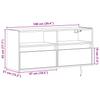 TV Wall Cabinet with LED Lighting Sonoma Oak 100 x 31 x 45 cm