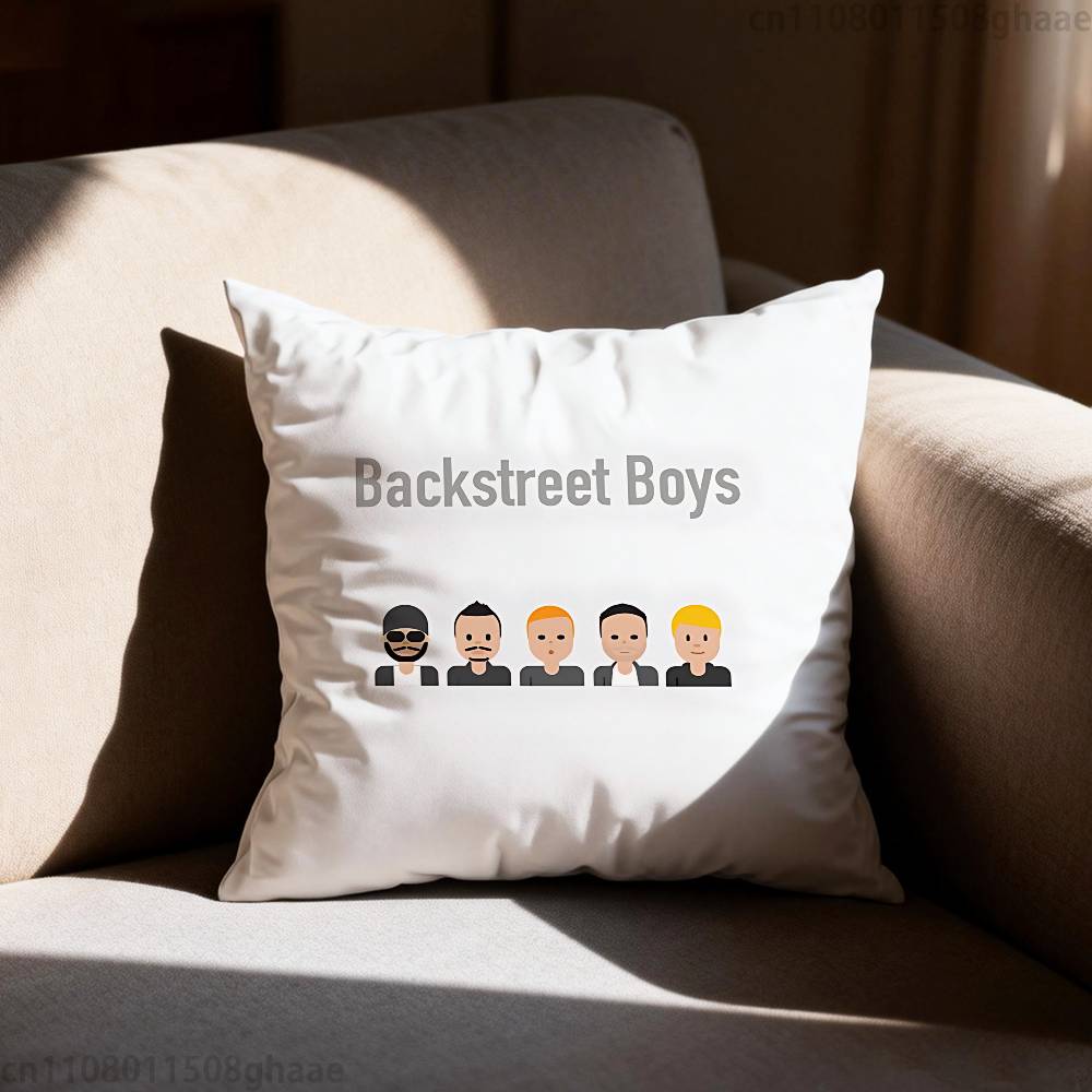 Band BBackstreet BBoys Pillow Case Square DoubleSided Printing Short Plush Sofa Cushion Cover Bedroom Bedside Pillow