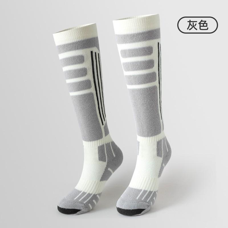 Womens Winter Thermal Merino Wool Blend Ski Socks Mountain Hiking Outdoor Sports High-Cut Warm Anti-Slip Moisture-Wicking
