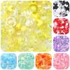 Transparent Beads DIY Phone Chain Material Jewelry Accessories 100g/pack Mixed Style Random Acrylic Material Oil Drop Handmade Loose Bead Accessories