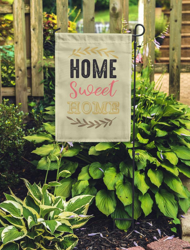 Printtoo Tan Home Sweet Home Garden Летний кемпинг Флаг для кемпинга Двусторонний
