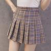 Skirt Preppy Style Skirt  Summer Student Pleated Skirt Women Cute Sweet Girls Dance Skirt