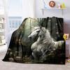 1PC Floral Animal Heart Blanket Soft Comfortable All Seasons Perfect Sofa Office Travel Home Gift Idea