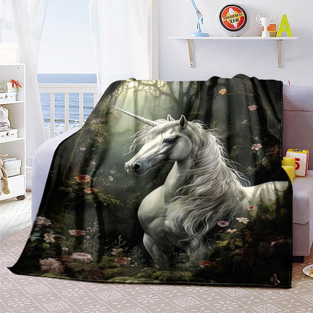1PC Floral Animal Heart Blanket Soft Comfortable All Seasons Perfect Sofa Office Travel Home Gift Idea