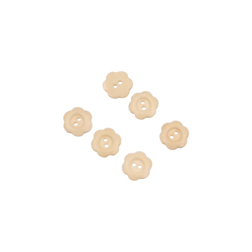 50PCS Flower Shaped Wood Buttons Vintage Sewing Button Clothing Button Clothing Sewing