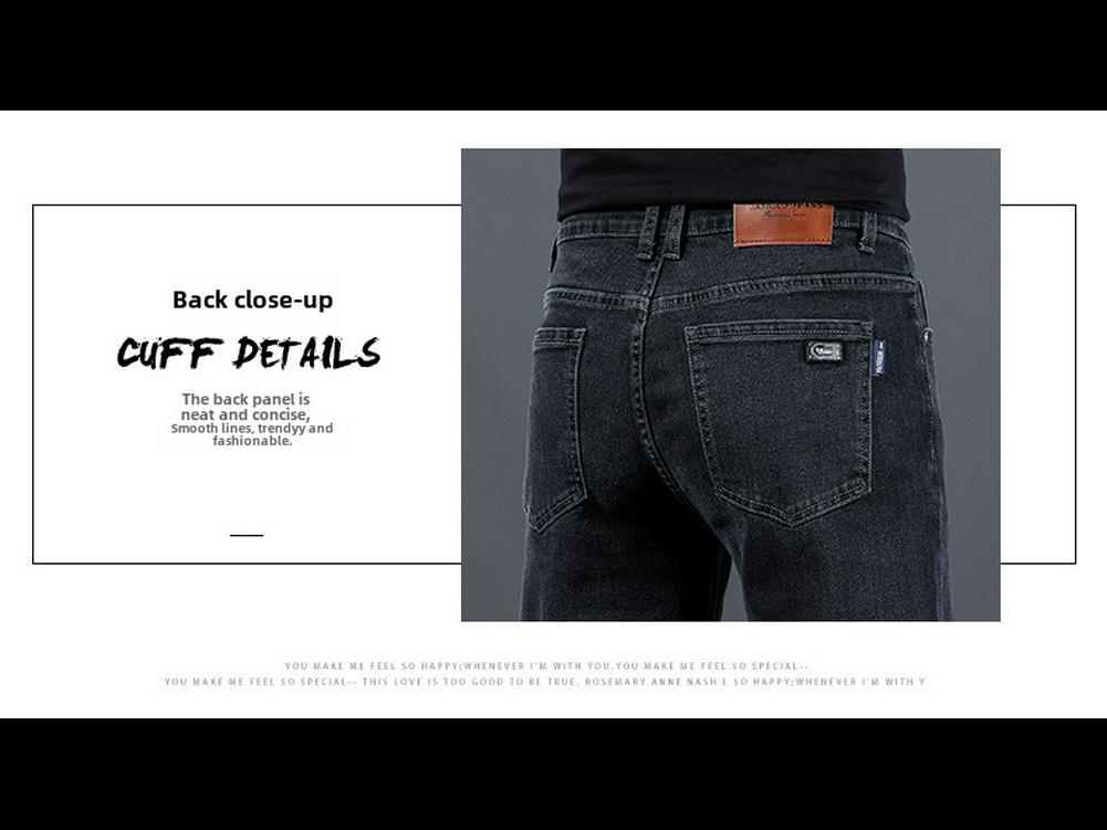 Мужские джинсы высокого класса: Новые модные повседневные брюки весна-лето 2023