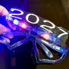 Heart Shape 2027 LED Glow Glasses Funny Light Up Glasses New Year Glow Glasses  Christmas Party