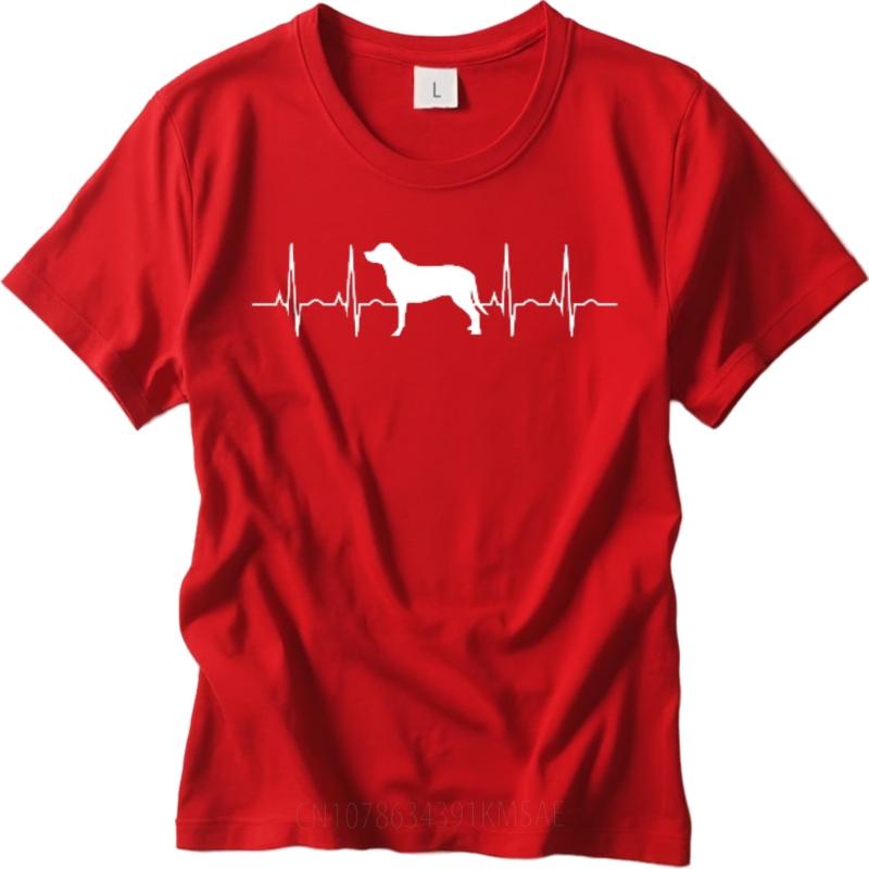 Adult For man short sleeve tshirt Vintage Dog Heartbeat Pattern Print Design Trendy Man t shirt Unisex Tee shirt Quick Dry Shirt