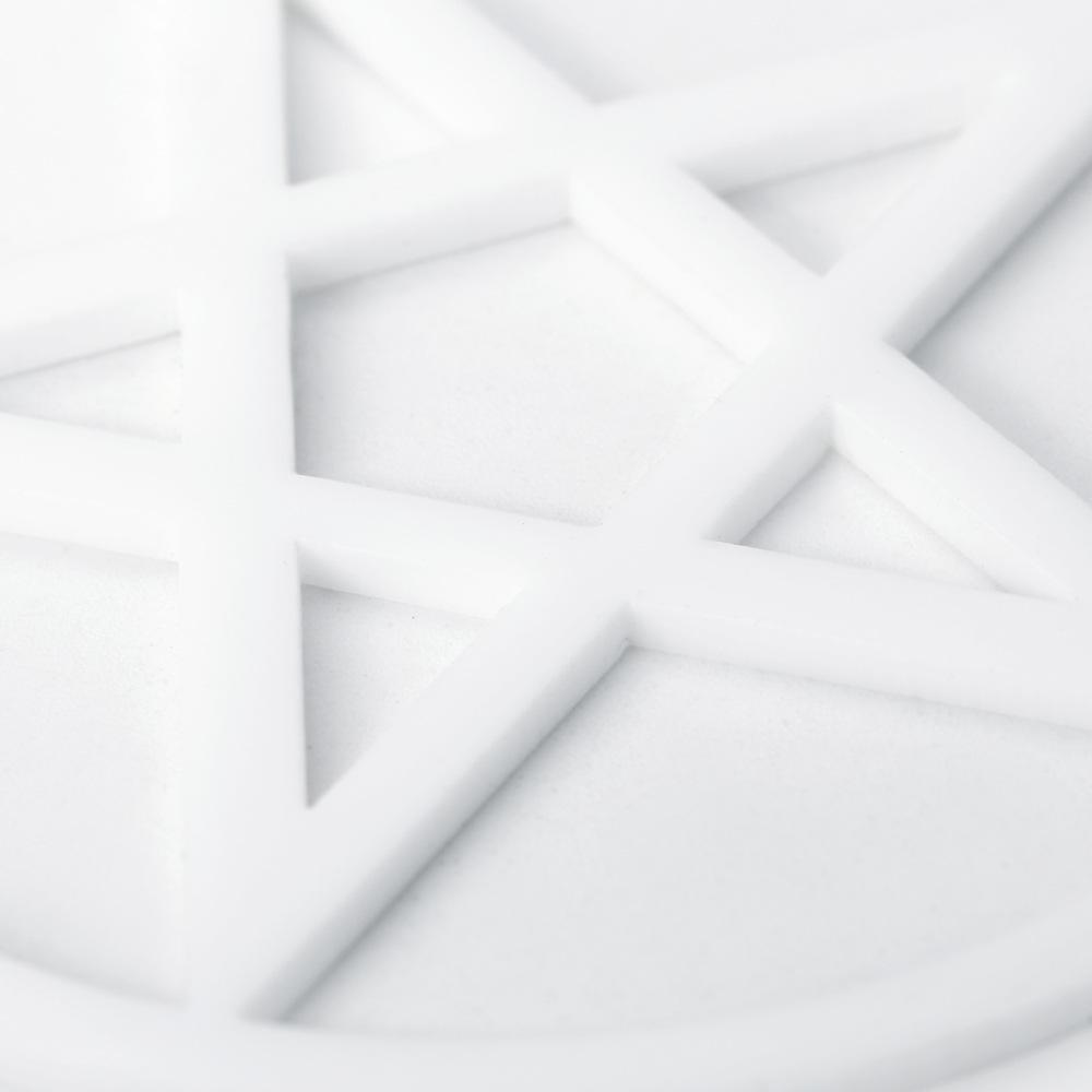 Европейские и американские акриловые преувеличенные серьги-пентаграммы с вырезами в стиле хип-хоп с круглыми серьгами-пентаграммами