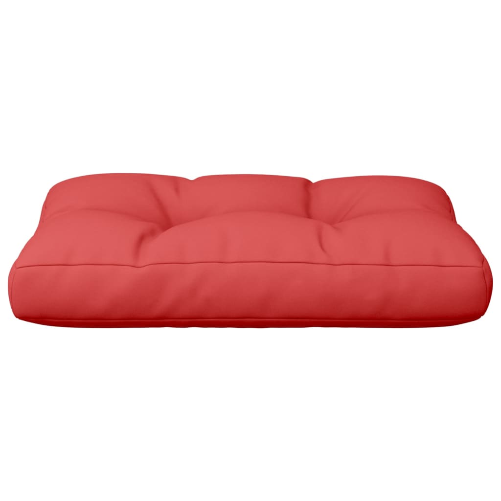 Pallet Cushion Red 60 x 40 x 12 cm Fabric