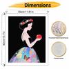 Disney oil painting hand painting coloring painting handmade diy home decoration gift princess apple floral butterfly