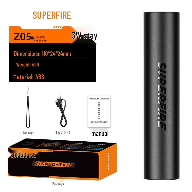 SupFire УФ-фонарик Z07 365 нм