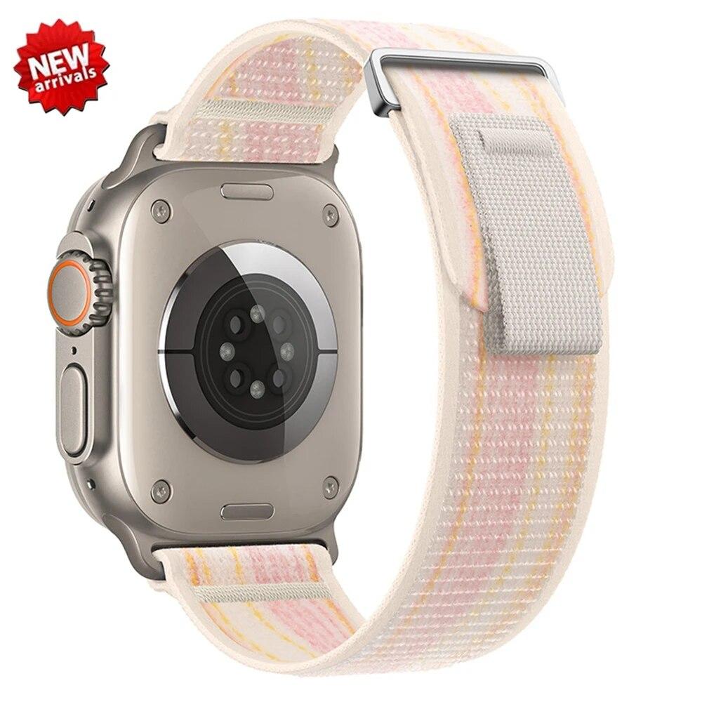 Ремешок Trail Loop для Apple Watch Ultra 2, ремешок 49 мм, 44 мм, 40 мм, 41 мм, 42 мм, браслет Correa для IWatch Series 9, 8, 7, 6, 5 Se, ремешок 45 мм