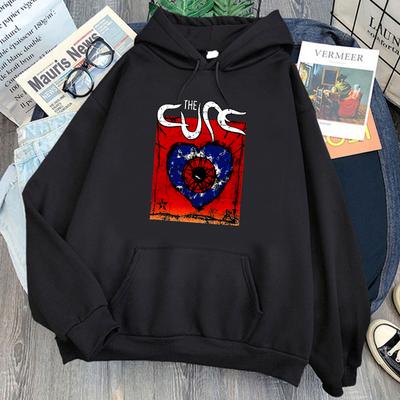 The Cure Music Band Heavy Unisextal Hoodies Unisexs Casual Long Sleeve Cartoon Sweatshirts Hip Hop Gothic Style Streetwear Unisex Hoody