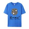 Мужская женская футболка E MC2 Energy Milk Coffee Pattern Shirts Street Fashion Cotton Short-shirts Top Clothing