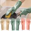 Thicken Cleaning Gloves Plush Housework Gloves Durable Dishwashing Gloves
