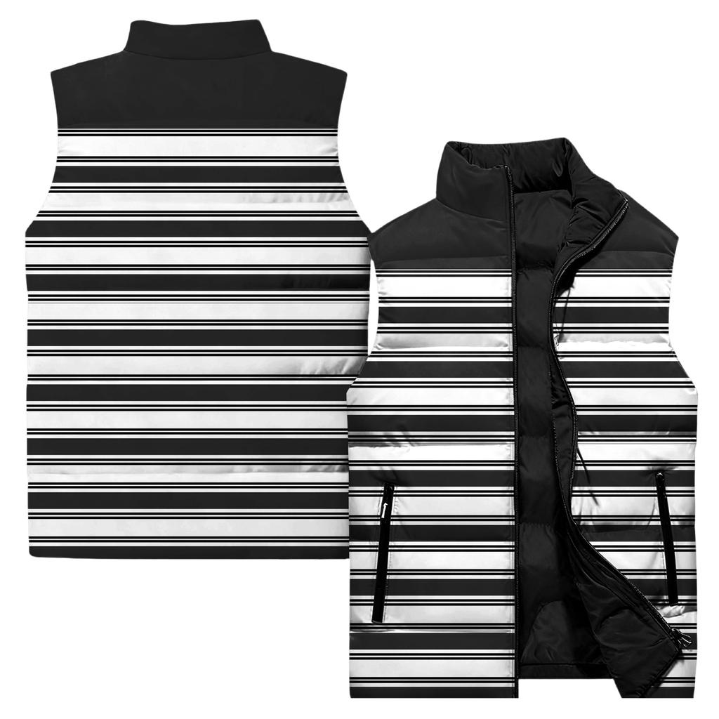 Ladies' Casual And Fashionable Sleeveless Vest Conventional Pattern Cotton Jacket