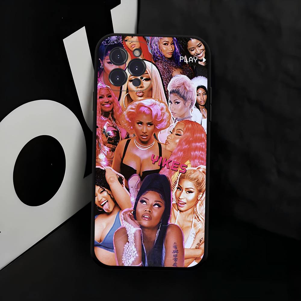 Singer N-Nicki M-Minaj Phone Case For IPhone 17 Pro Max 16 15 14 13 12 11 Plus Mini Silicone Black TPU