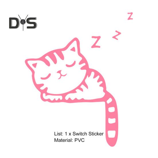 Простая в использовании наклейка с мультяшным переключателем, не выцветающая, уникальные настенные художественные наклейки, наклейка на переключатель