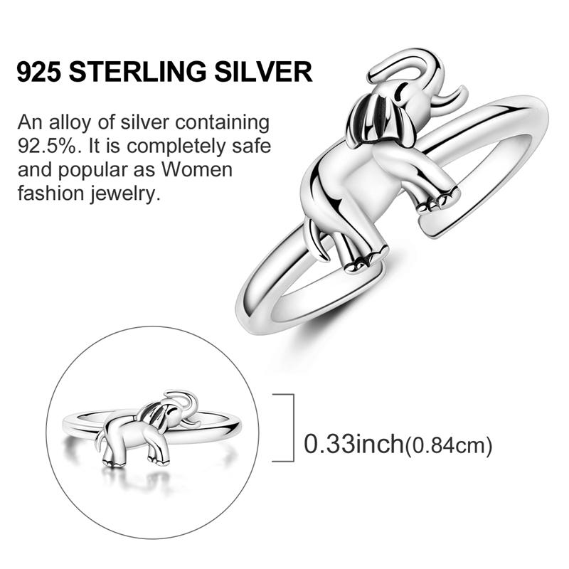 Original 925 Silver Ring Sparking Sun Moon Rose Feather Open Rings for Women Girls Jewelry Birthday Anniversary Engagement Gifts