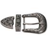 Vintage Style Handmade Carving Alloy Waist Belt Buckle Set for Collar Saddle Accessories40mm   Inner Diamter