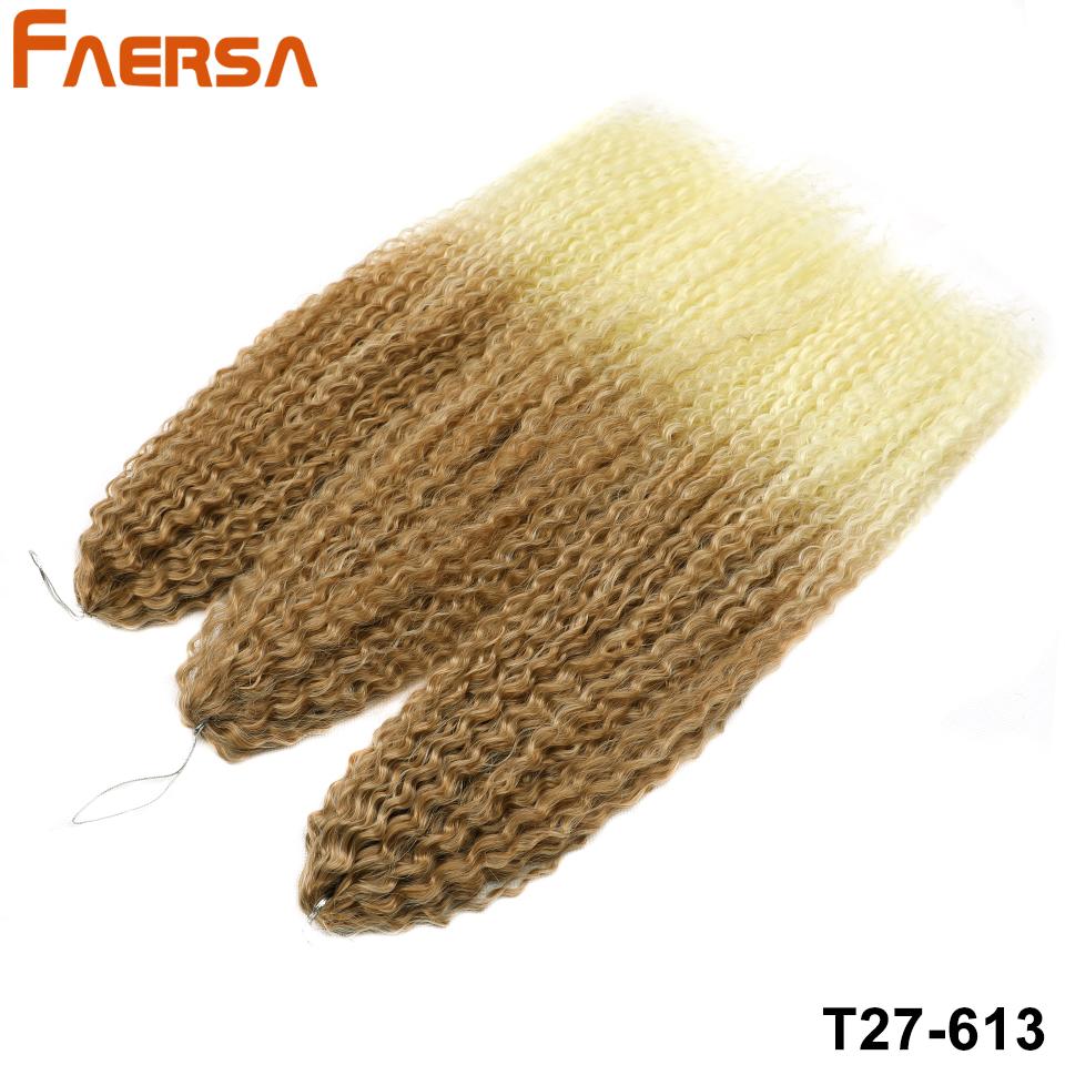 Вязание крючком для волос Бразильские косы Синтетические кудри Мягкие наращивания плетения 20 28 дюймов Афро-вязание крючком Волосы Длинные волны воды Цвет омбре Волосы